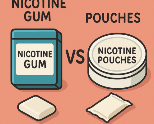 nicotine gum vs pouches