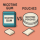 nicotine gum vs pouches