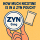 how much nicotine is in a zyn pouch